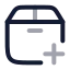 Packageadd icon with twotone rounded style